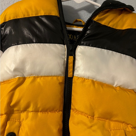 Ixtreme yellow black and white fleece lined toddler puffer jacket - Picture 4 of 13